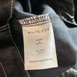 White Fox Boutique  Faux Leather Contrast Stitch Pants Sz‎ Small Straight Leg Photo 6