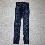 Spanx  Camo Leggings Women Small Shiny‎ Black Activewear Workout Compression Photo 4