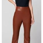 BLANK NYC NWT  Women's Brown Faux Leather High Rise Kick Flare Pants Size 29 Photo 2