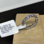 Sterling Silver , tanzanite eternity band, NWT Photo 9