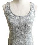 R & M Richards Vintage Sequin Maxi Dress Silver Size 8 Fairy Godmother Y2K 90’s Photo 5