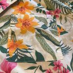 Old Navy Cotton Oxford Poplin Tropical Floral Pajamas Yell Grn SET SU 23 M TALL Photo 4