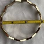 Vintage Blue Enamel Gold Tone Metal Bangle & South Western Chain Bracelet Sz 8 Photo 11