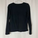 Ivory Ella  | XOXO Long Sleeve Black Tee Shirt Elephant Graphic Organic Cotton S Photo 2