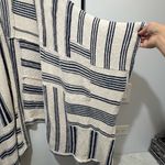 Ralph Lauren Polo  Cream and Navy Knit Poncho Women’s Size XS Photo 3