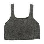 Everlane  NWT Wool Yak Hair‎ Blend Crop Tank Top Gray Sleeveless Knit Size Medium Photo 5
