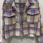 FOR THE REPUBLIC Plaid button up jacket Photo 0