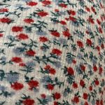 Hippie Rose  Ribbed Floral Print Short Sleeve Tie Front Top Photo 10