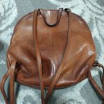 Margot New York Leather Backpack Purse Brown Photo 1