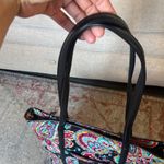 Vera Bradley Vibrant Paisley Tote Bag with Leather Trim Photo 3
