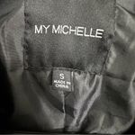 My Michelle My Michele Viscose Black Jacket (Faux Leather) Size Small Photo 4