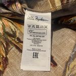 Ulla Popken 100% Linen Popover V Neck Blouse Top 28/30 Autumn Fall Colors Tan Photo 6