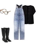 Lane Bryant NEW Straight Leg Denim Bib Overall Medium Wash Size 14 XL Photo 0