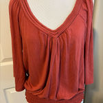 American Rag Cie blouse Small Burnt Orange Photo 0