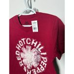 Red Hot Chili Peppers Crewneck Red Graphic Band T Photo 3
