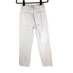 ZARA  Womens Mom Jeans High Rise White US 2 Photo 2