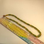 Yellow and green beaded necklace Photo 5