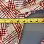 Veronica Beard  Della Plaid Ruched Dress‎ White Pink Tie Front Shirt Dress Size 4 Photo 8