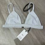 NEW SLA The Label White Astrid Bralette Size Large Photo 3