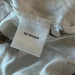 Jane and Delancey  White Novelty Giraffe Print‎ Button Down Tunic Top Medium Photo 7