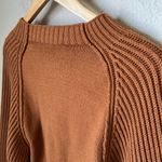 Maeve Anthropologie  copper brown bubble sleeve sweater Photo 9