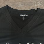 Dolls Kill  Black Jersey Skull Merch Shirt L Photo 2