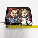 Lounge Fly Bride Of Chucky Happy Couple Black Zip Around Wallet Photo 7