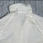 Banana Republic BR Standard Women’s size MP Medium Petite Popover Rain Jacket off white ivory Photo 14