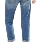 Abercrombie & Fitch  Boyfriend Straight Jeans Distressed Blue 8R Photo 0