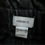 Forever 21  Black Denim Button Fly Paper Bag Tie Denim Shorts Size 29/8 Cotton Photo 3