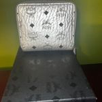 MCM Authentic Metallic Visetos Mini Zip Around Wallet Photo 1