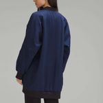 Lululemon Oversized Non-Stop Bomber Jacket Nightfalls/Black Size 8 NWT Photo 1