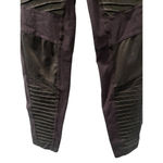 Alo Yoga  Moto Black Ribbed Workout Leggings Women's Size Medium Casual Gym Sport Photo 1