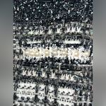 Cache Caché Tweed Glitter Knit Pearl Embellished Faux Pocket Trimming Skirt Sz Large Photo 9