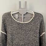 POL  Women's Small Gray/White Marled Knit Long Sleeve Cropped Sweater‎ SMALL Photo 1