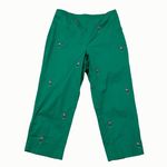 Requirements  Green Casual Novelty Cropped Capri Pant Pink Flamingo Size 14 Photo 3