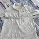 Vineyard Vines Light Gray Quarter-Zip Sweatshirt With Buffalo Embroidered Photo 7