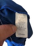 Vintage Y2K royal blue asymmetrical blouse Size M Photo 3