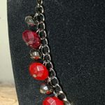 Paparazzi Runway Rebel Red Necklace and Earrings Set Photo 2