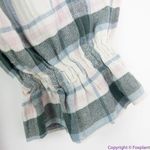 Madewell NEW  Lucie Elbow-Sleeve‎ Smocked Mini Dress in Lebaum Plaid, XL Photo 14