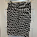 Mossimo Black/White Print Knit Zipper Back Pencil Skirt M Size M Photo 4