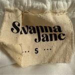 Savanna Jane Ivory Black Embroidered Ruffle Cropped Top Size Small Bohemian Boho White Photo 3