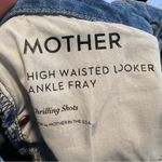 MOTHER High Waisted Looker Thrilling Shots Ankle Fray Jeans Blue Size 27 Photo 7