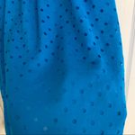 Rebecca Taylor  Blue Silk Strapless Dot Dress 4 Cutout Bustier Cobalt Sweetheart Photo 9