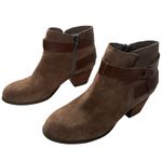 DV Dolce Vita Brown Suede Zip Buckle Ankle Fashion Boots Bootie Size 7.5 M Photo 2