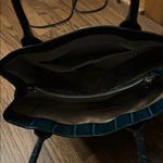 Kate Spade Elena Knightsbridge Crocodile Patent Leather Bag Teal Satchel Bow Photo 5