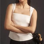 Pilcro  white flyaway open back tank Photo 2