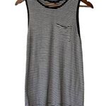 Atmosphere  Tank Women's Soft Casual Layer 6 White/Black Stripes Photo 0