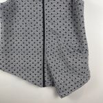 Habitat Zip Vest Women S Black White Geometric Knit Funky Asymmetrical Lagenlook Photo 5