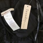 Laundry by Shelli Segal Laundry Shelli Segal Black V Neckline Lace Dress Photo 4